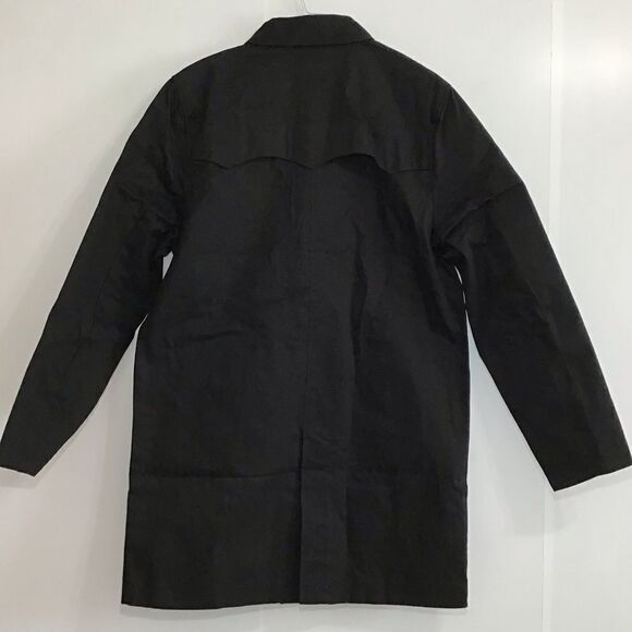 Fred Perry Black Twill Zip-Through Mac Coat New With Tag Size Medium - Picture 8 of 16